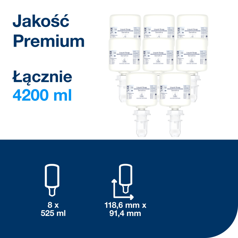 Karton Mydło S5 TORK 425702 SENSITIVE 8x 525 ml